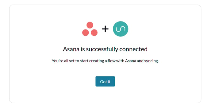 Asana reconnect