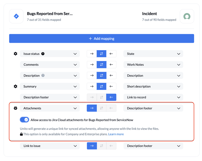 Attachments from Jira to ServiceNow