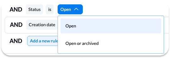 open or archived